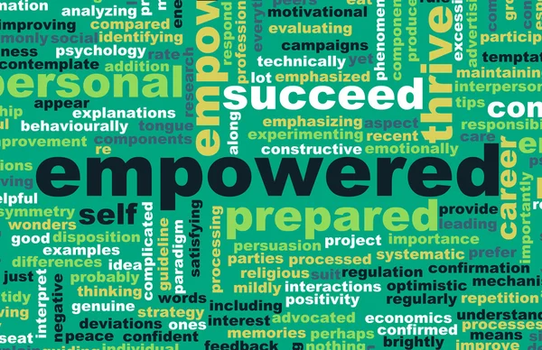 Empowered Concept Background — Stock Photo, Image