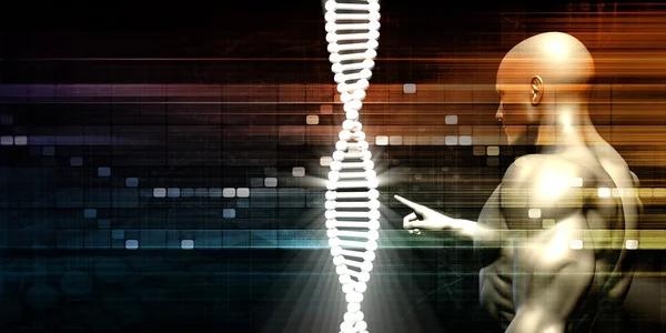 Concetto sullo sfondo del DNA Astratto — Foto Stock