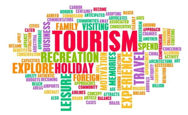 Concepto de la industria turística Resumen — Foto de Stock