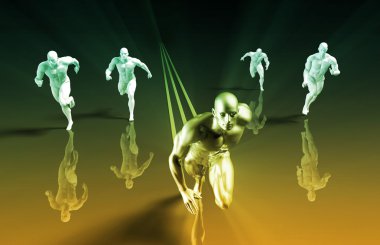 Endüstri lideri konsept sanat