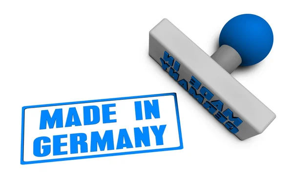 Feito em selo da Alemanha — Fotografia de Stock