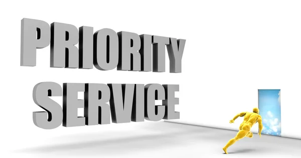 Priority Service Concept Art — Stock Photo, Image