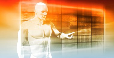 Tıbbi teknoloji konsept sanat