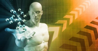 Bilim teknoloji konsept sanat