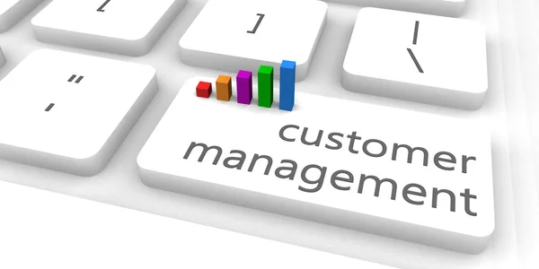 Customer Management konceptkonst — Stockfoto