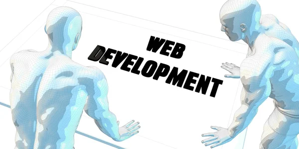 Web Development Concept Art — Stock Fotó