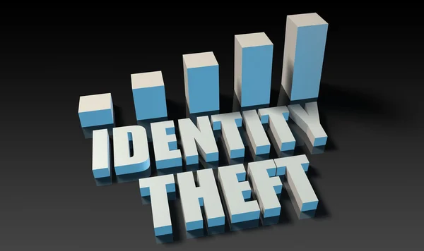 Konzeptkunst zum Identitätsdiebstahl — Stockfoto