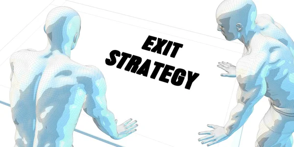 Exit strategii pojetí umění — Stock fotografie