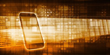 Akıllı telefon Apps konsept sanat