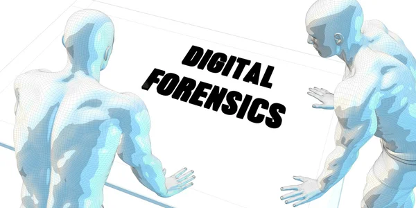 Digital Forensics as an Illustration — Stock Photo, Image