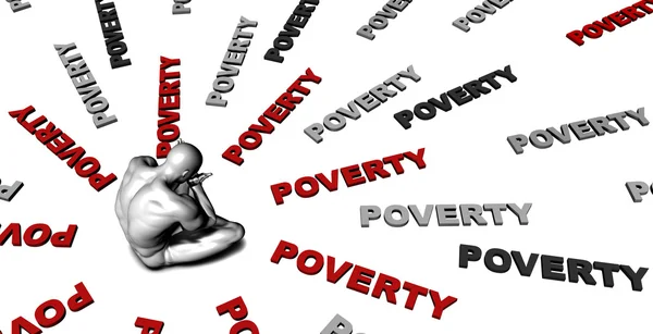 Poverty as an Illustration — Stock Photo, Image