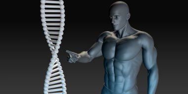 DNA sarmalının yapısı işaret eden bilim adamı