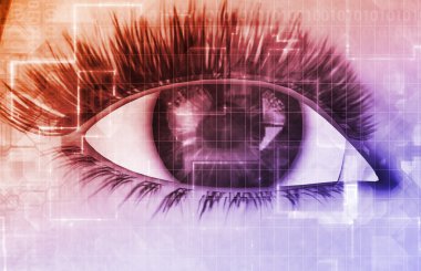 Güvenlik Teknoloji konsept illüstrasyon