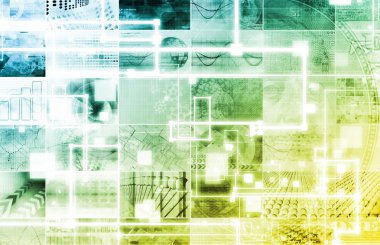 İleri teknoloji konsept illüstrasyon