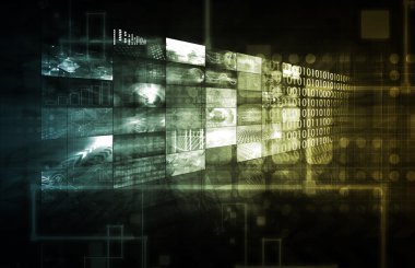 CMS teknoloji konsept illüstrasyon