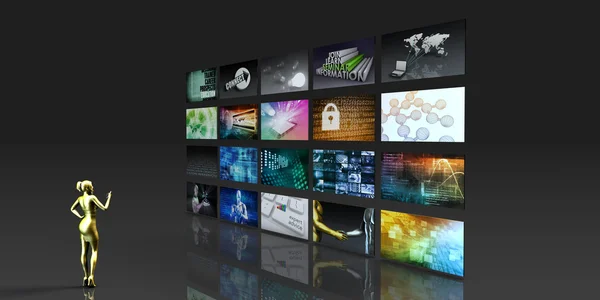 Multimediatechnik als Konzept — Stockfoto