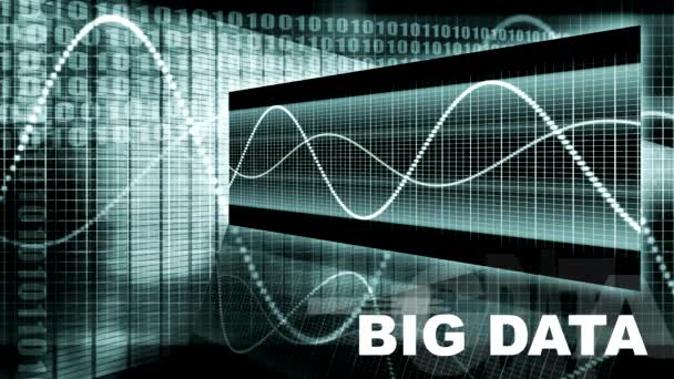 Big data come concetto — Video Stock