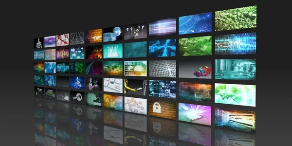 Multimediatechnologie als een Concept — Stockfoto