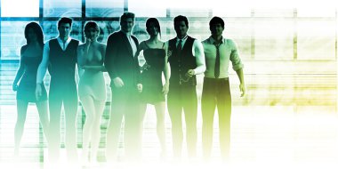 İş takım lideriyle önünde duran