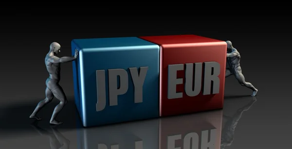 Jpy eur Währungspaar — Stockfoto