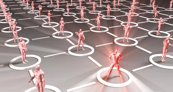 Crowd of 3D Figures — Stock Photo, Image