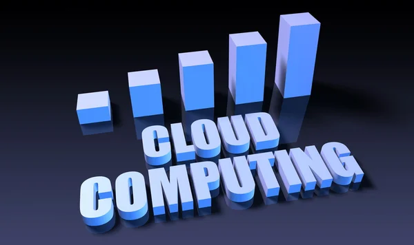 Cloud computing jako koncepcja — Zdjęcie stockowe