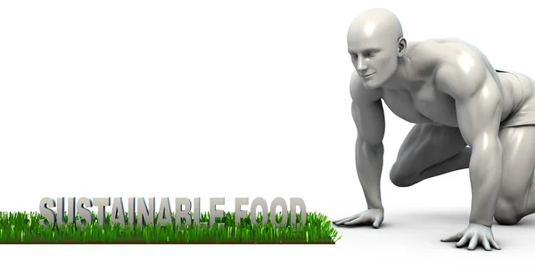 Arte de Conceito de Alimentos Sustentáveis — Fotografia de Stock