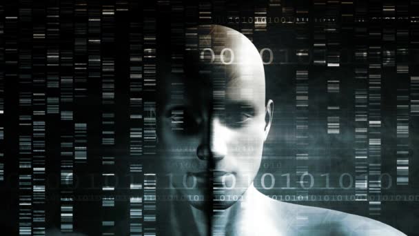 Genetické testování a analýza jako abstrakt — Stock video