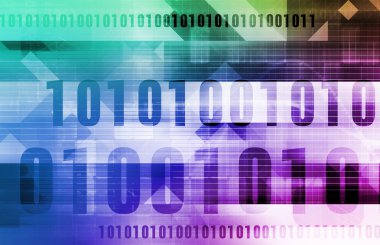 Dijital kod arka plan