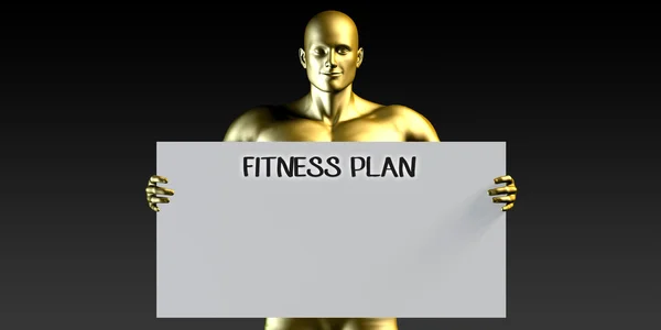 Fitness Plan som begrepp — Stockfoto