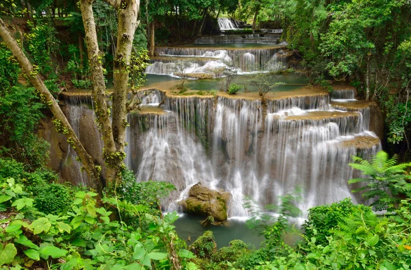 Queda de água na floresta tropical profunda Imagem De Stock