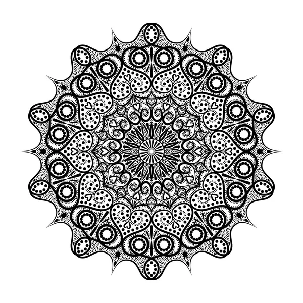 Mandala. Elementos decorativos vintage. Patrón oriental, ilustración vectorial. Islam, árabe, indio, turco, pakistán, chino, motivos otomanos — Archivo Imágenes Vectoriales