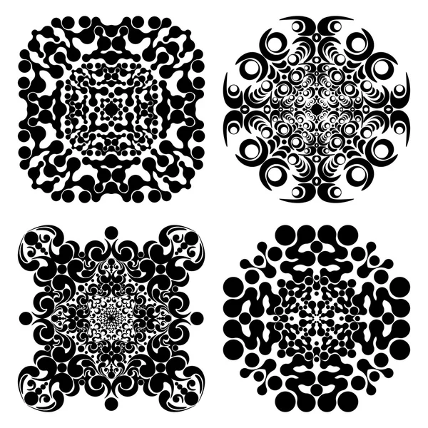 Set Mandalas. Round Ornament Pattern. — Stock Vector