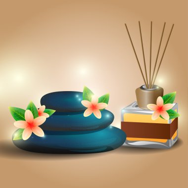 Spa taşlar ve yağ yakıcı.