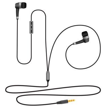 Beyaz arka plan üzerinde izole kulaklık kulaklık.