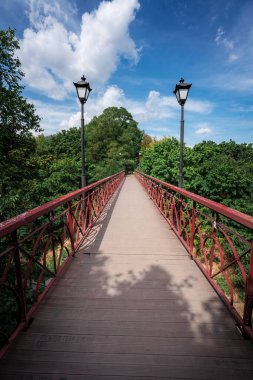 Mariyinsky Park 'taki Aşk Köprüsü - Kiev, Ukrayna