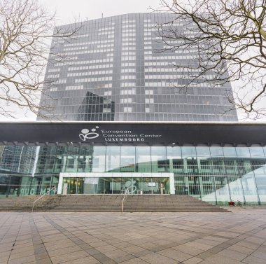 Kirchberg 'deki Avrupa Kongresi Merkezi Lüksemburg - Lüksemburg Şehri