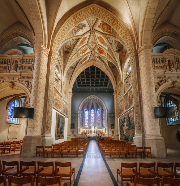 Notre Dame Interiör Luxemburg Luxemburg — Stockfoto