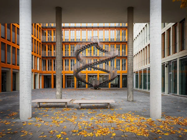 Munique Alemanha Nov 2019 Escultura Umschreibung Também Chamada Escadaria Sem — Fotografia de Stock