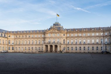 Stuttgart Yeni Saray cephesi (Neues Schloss) - Stuttgart, Almanya