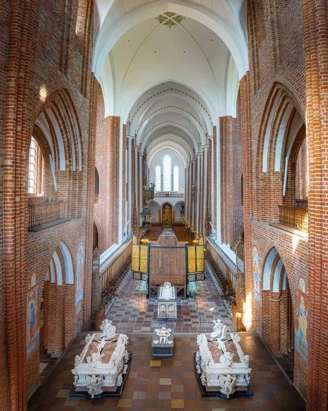 Roskilde Dänemark Juni 2019 Innenraum Der Kathedrale Von Roskilde Roskilde — Stockfoto