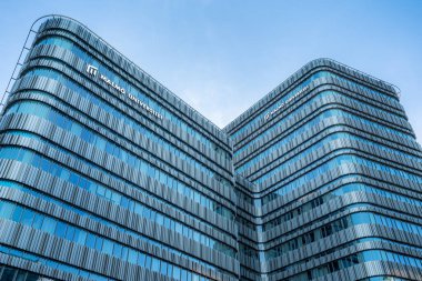Malmö, İsveç - 23 Haziran 2019: Malmö Üniversitesi - Niagara Binası - Malmö, İsveç