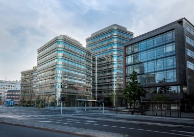 Malmö, İsveç - 23 Haziran 2019: Malmö Üniversitesi - Niagara Binası - Malmö, İsveç