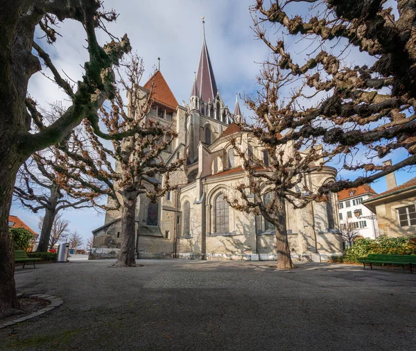 Catedral Lausanne Lausanne Suíça — Fotografia de Stock