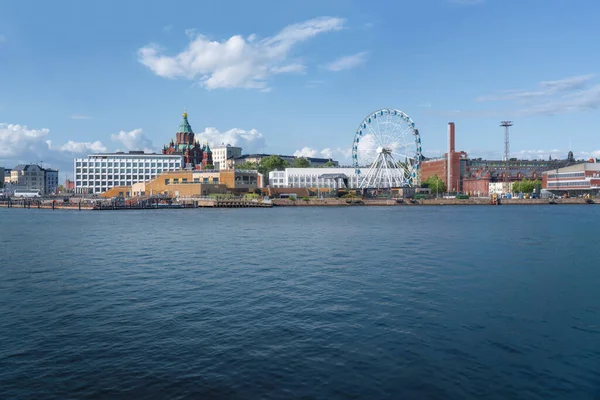 Helsinki Skyline Uspenski Cathedral Helsinki Finland — Stock Photo, Image