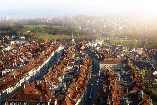 Вид Воздуха Старый Город Берна Берн Швейцария — стоковое фото
