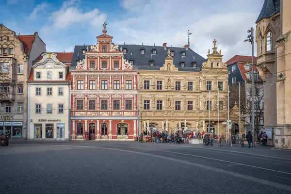 Erfurt Germany Jan 2020 Haus Zum Breiten Herd Guildehaus Fischmarkt — 스톡 사진