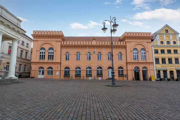 Schwerin Germany Jan 2020 Schwerin Town Hall Rathaus Marktplatz Schwerin — Stock Photo, Image