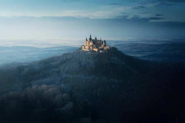 Castillo Hohenzollern Invierno Baden Wurttemberg Alemania — Foto de Stock