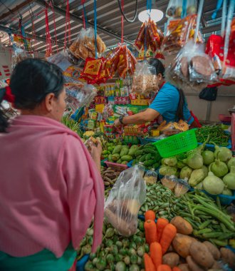 30 Ocak 2020 Koh Samui, Tayland. gıda pazarı